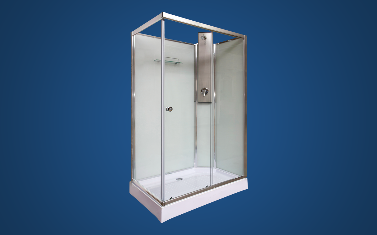 Rectangular Glass Shower Cubicle Shower Units GEZA