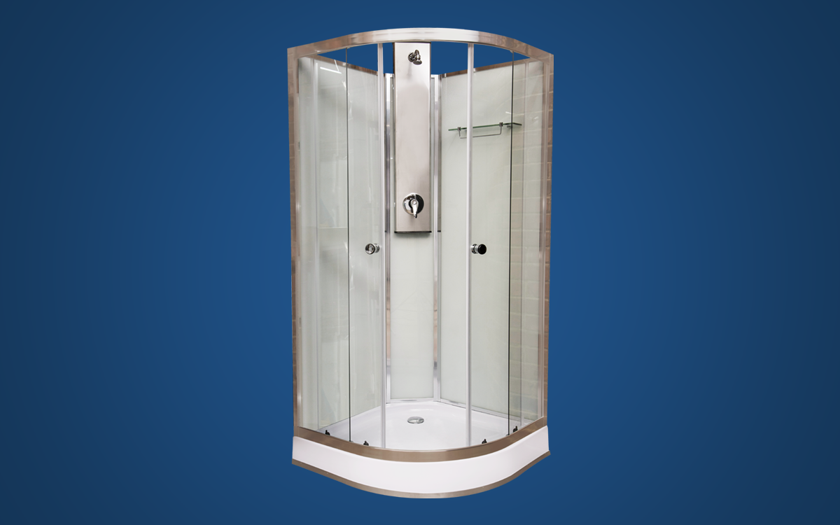 Corner Glass Shower Cubicle Shower Units GEZA