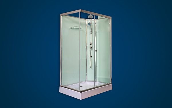 rectangular glass shower