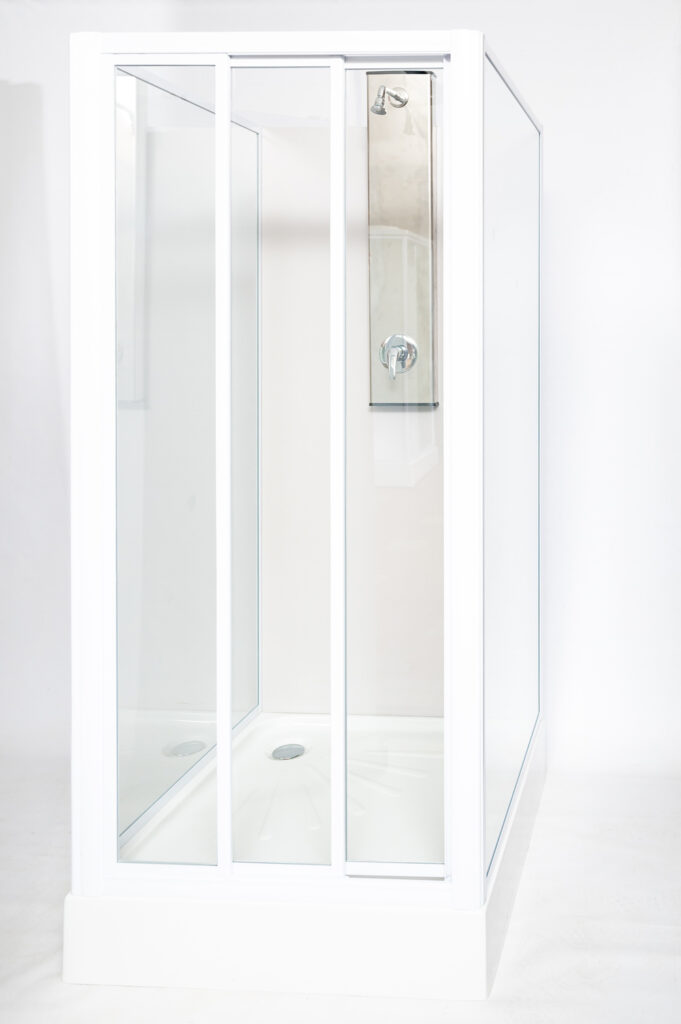 PVC Trisliding Door Shower Cubicle For Sale Shower Unit